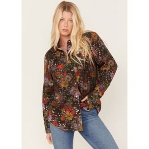 Wranglers Heritage Sz XLarge Long Sleeve Pearl Snap Western Shirt Floral Spring